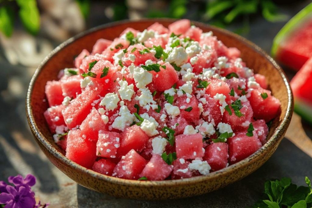 « Ça ressemble à un granité » : cette salade de pastèque et feta va vous rendre accro