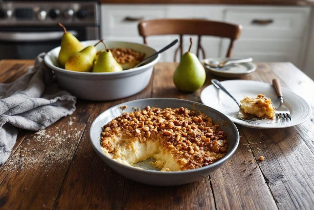 Cette délicieuse recette de crumble poires-noisettes croustillant va devenir votre obsession d’automne