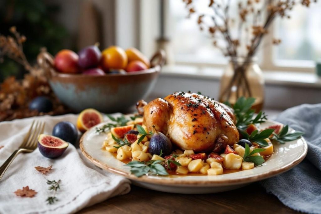 Ce poulet rôti aux figues et miel va sublimer vos repas de saison – recette cocooning