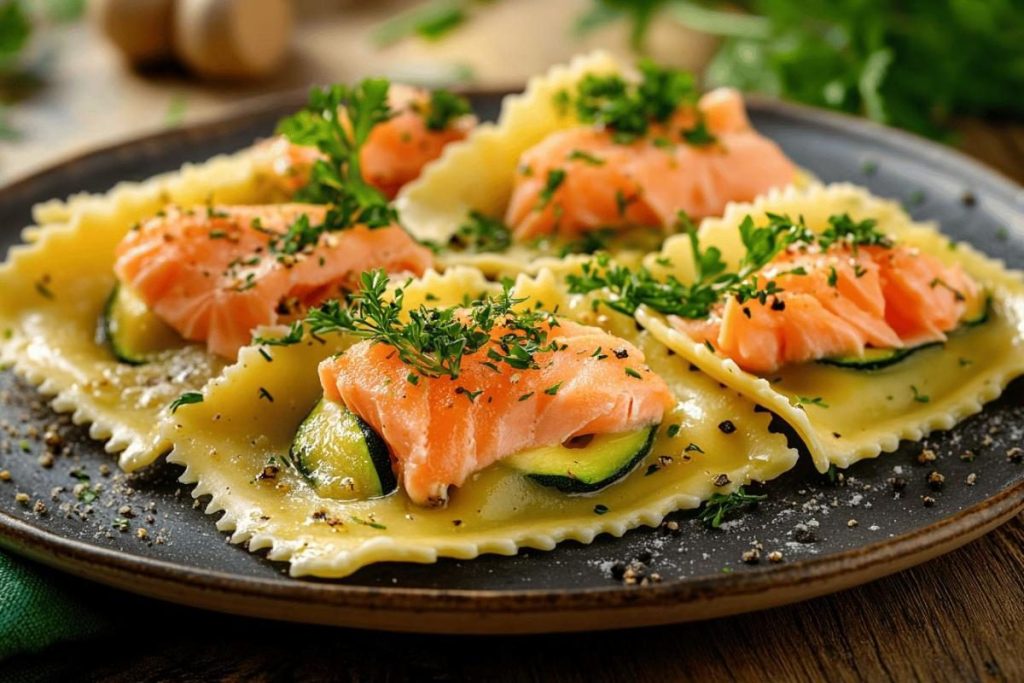 Ces ravioles courgettes-saumon sont une révélation : impossible de résister après la première bouchée !