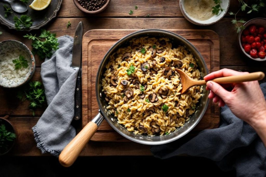 Cette étonnante recette de risotto aux champignons onctueux va vous surprendre