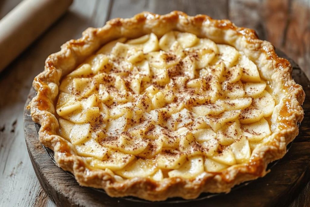 Avec seulement 4 ingrédients, réalisez la tarte aux pommes la plus dorée de septembre.