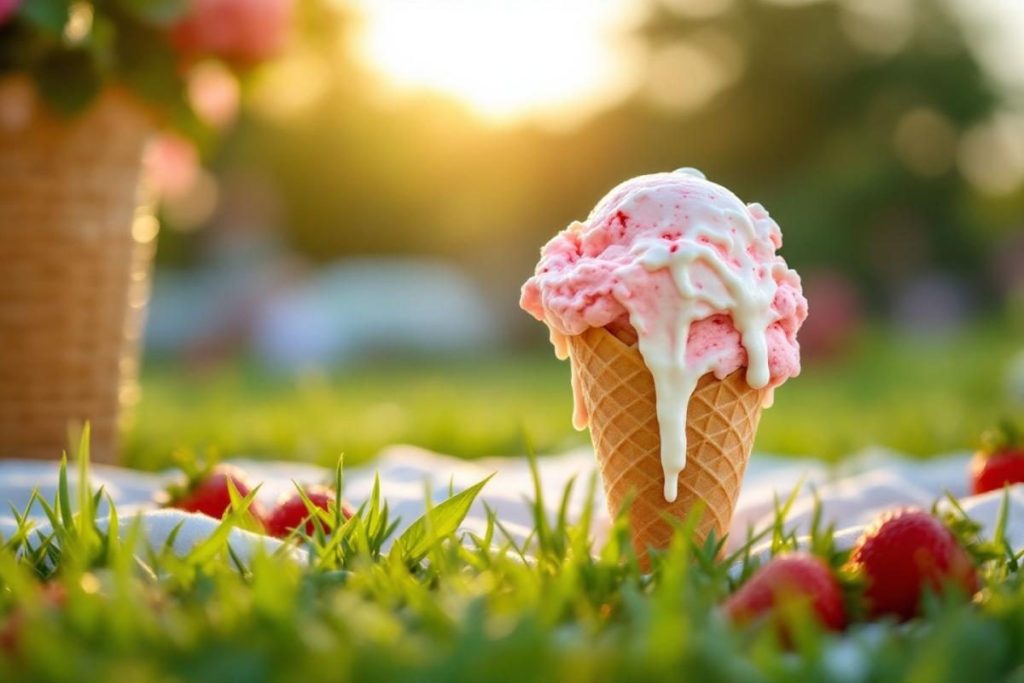 Mon dessert d’été favori : cette glace maison à la fraise est mangée d’un trait par les gourmands