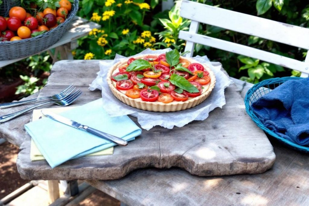 Mon déjeuner d’été favori : cette tarte aux tomates est dévorée aussitôt posée sur la table