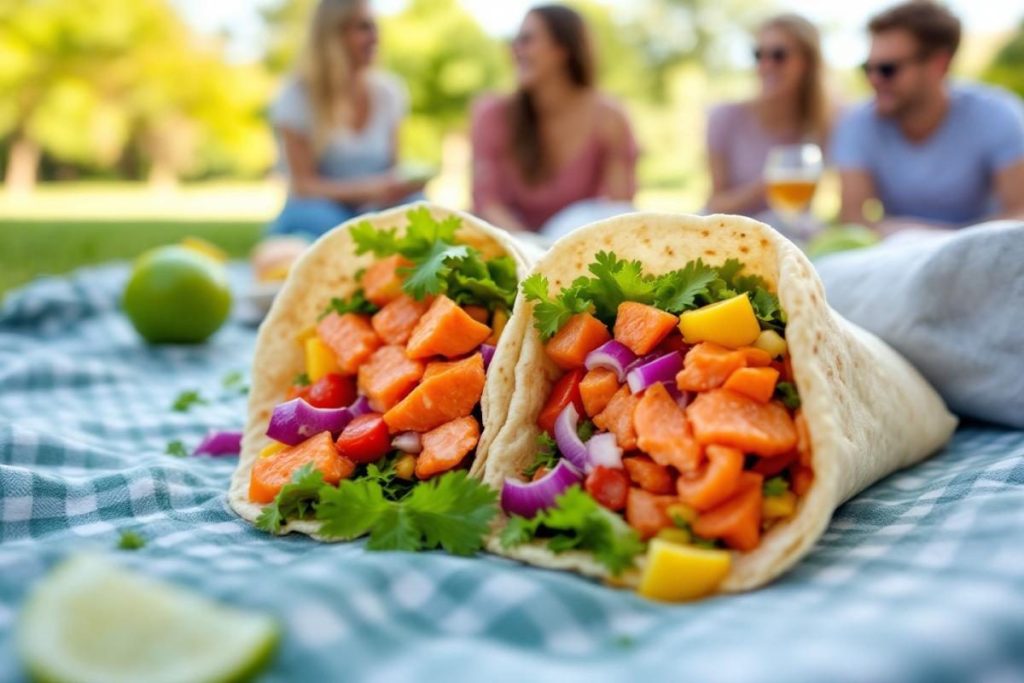 Mon pique-nique favori : ces wraps au saumon sont engloutis par les amis avant même le dessert