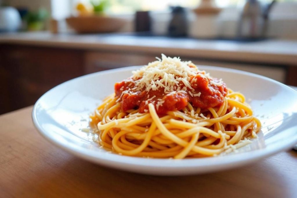 quantité de spaghetti pour une personne