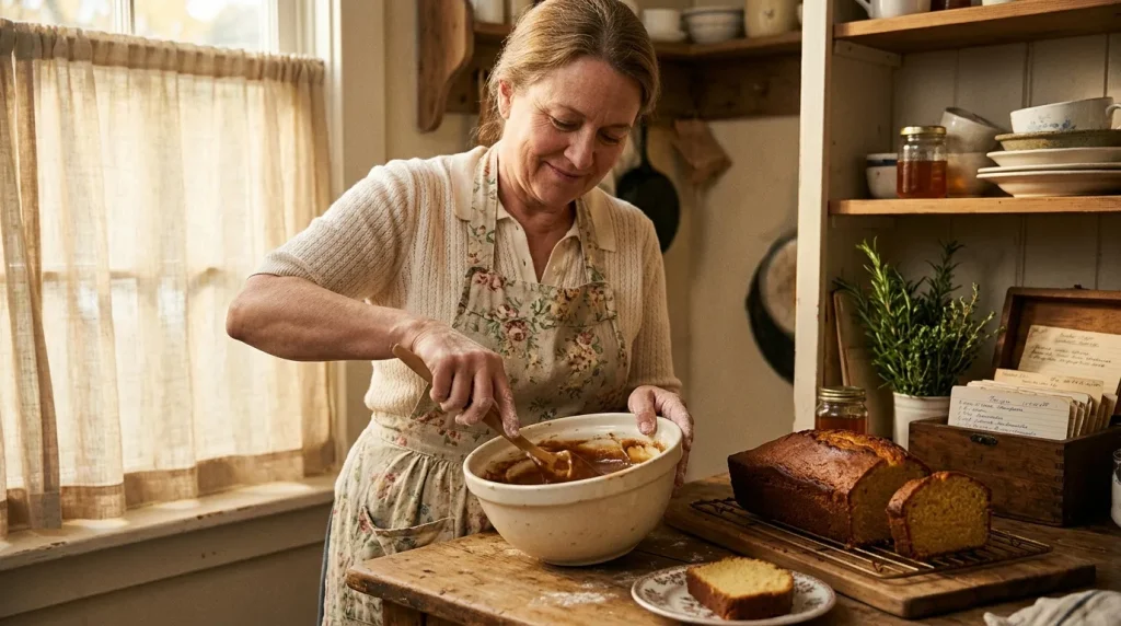 Femme prépare une soupe traditionnelle en cuisine rustique chaleureuse